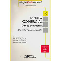 Livro Cole O Oab Nacional Primeira Fase Direito Comercial Vol