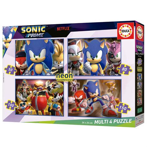 Multi Puzzles Sonic Prime Neon Educa Borras