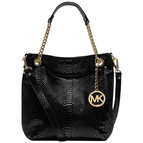 Lyst Michael Kors Jet Set Medium Chain Shoulder Tote In Black