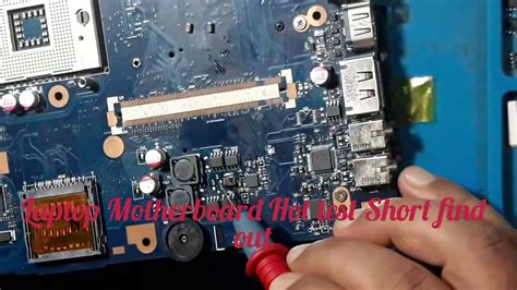 Hot Testing Laptop Motherboard Capacitor Short YouTube