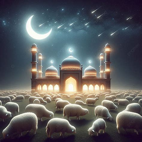 Eid Al Adha Background Generative Ai Muslim Islamic Background