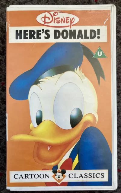 Vintage Rare Walt Disney Vhs Cartoon Classics 2 Heres Donald