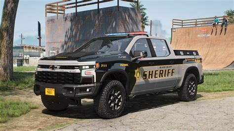 Non Els Chevy Silverado 2023 Patrol Truck Space101 Fivem Dealership