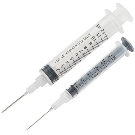 Medicine Health Luer Lock Syringe With Needle