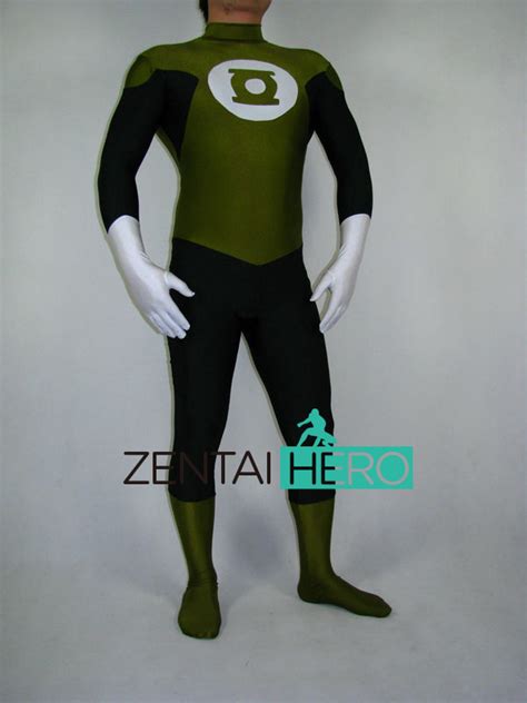 Army Green & Black Green Lantern Superhero Costume [SH1807] - $40.99 ...