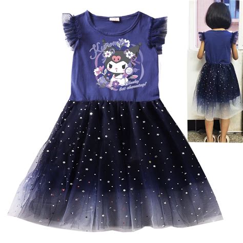 Sanrio Verano Princesa Vestido Kawaii Anime Melody Kuromi Cinnamoroll