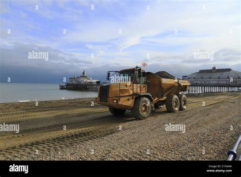 Coastal Erosion And Sea Defense Maintenance At Eastbourne East Sussex