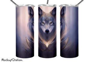 Wolf Tumbler Wrap Png Bundle Seamless Graphic By Mockup Station