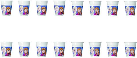 ALMACENESADAN 2545 Pack 8 Disney Frozen Glasses Ideal For Parties And