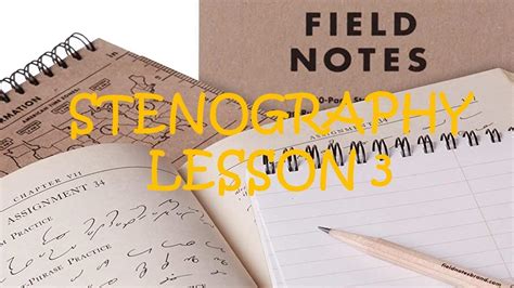 Stenography Lesson 3 Youtube