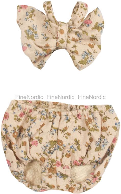 Maileg Kaninklær Mega Bikini i Pose Rosa med Blomster