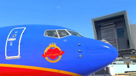 Southwest Canyon Blue Retro 737 Max8 Max Team Design X Plane 12