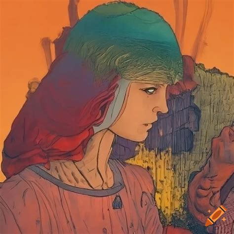 Art In Moebius Style On Craiyon