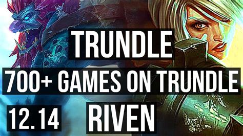 TRUNDLE Vs RIVEN TOP Legendary 700 Games 1 2M Mastery 11 3 7