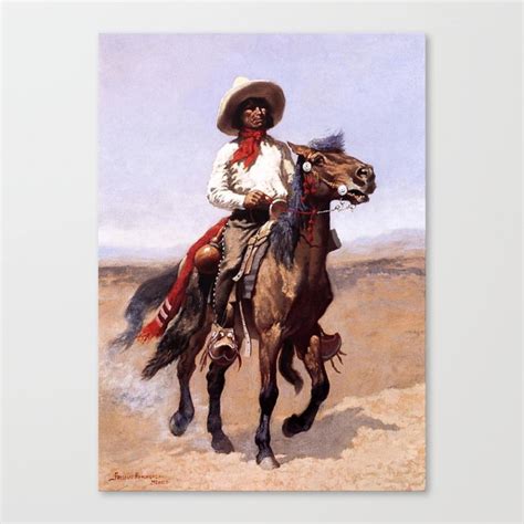 Frederic Remington Western Art “A Regimental Scout” Canvas Print by ...