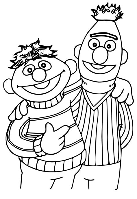 Ernie Coloring Page