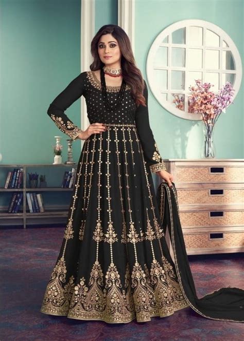 Aashirwad Creation Gulnar Faux Georgette Embroidery Work Anarkali