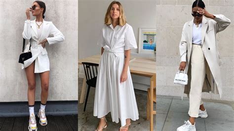 Outfits Minimalistas Así Puedes Combinar Las Prendas Blancas En Tus