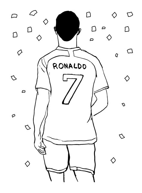 Cr7 Coloring Page Free Printable Coloring Pages