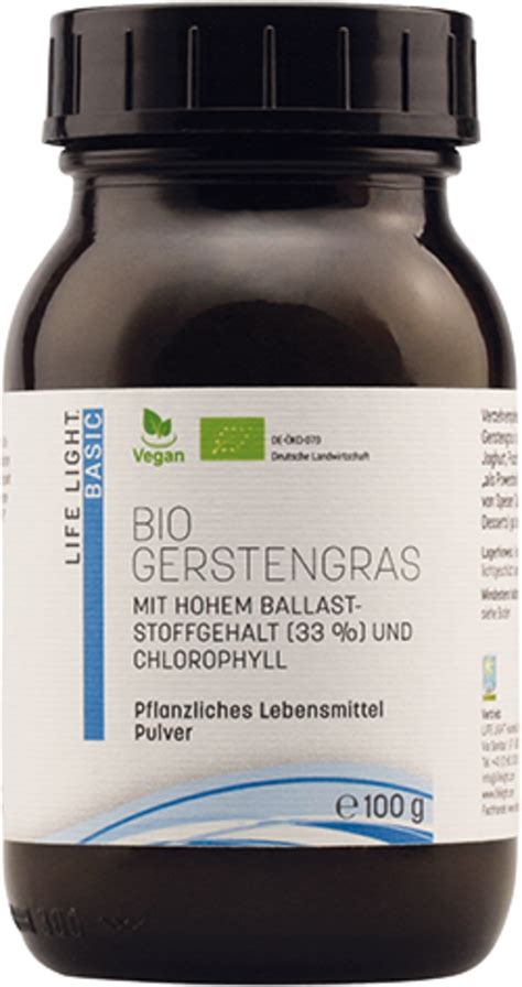 Gerstengras Pulver Bio 100 G Life Light VitalAbo