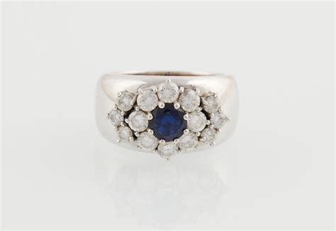 Brillant Saphir Ring Erlesener Schmuck Walzertraum