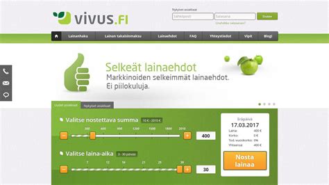Vivus - Selkeä 300 - 600 € pikavippi edullisesti - Pankki 2.0