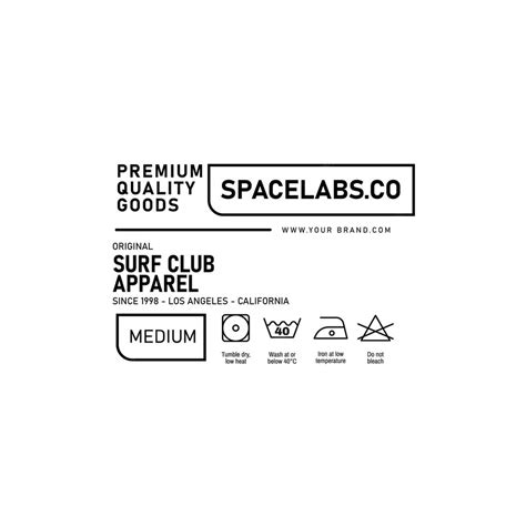 Premium Vector Clothing Label Tag Templates Design