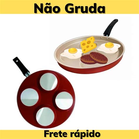 Frigideira Em Multiuso Divis Rias Antiaderente Ovos Hamburgers