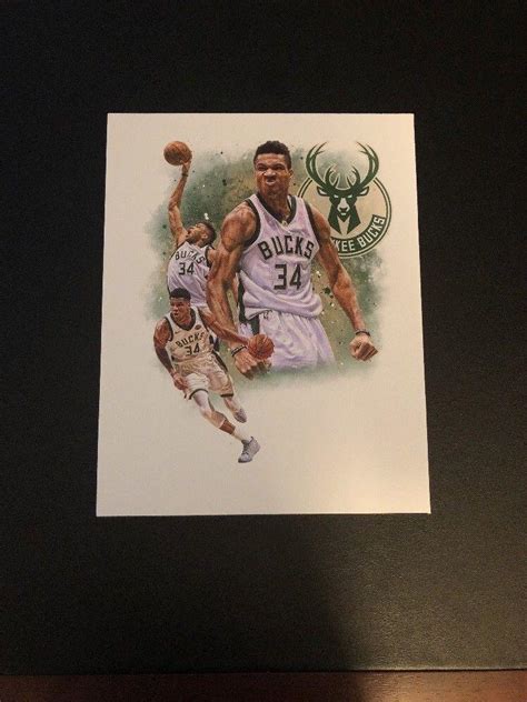 Giannis Antetokounmpo Custom Edit Canvas 11x14 1922335447