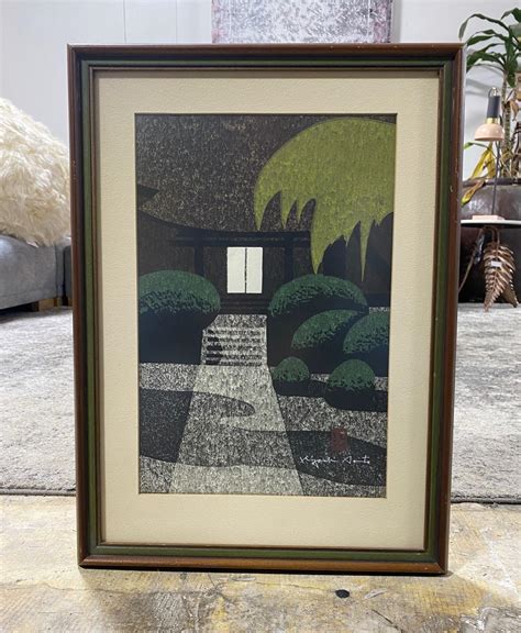 Kiyoshi Saito Signed Japanese Woodblock Print Joko Ji Kamino Yama