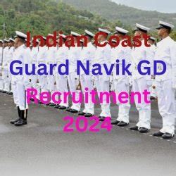 Indian Coast Guard Navik Gd Recruitment Apply Now