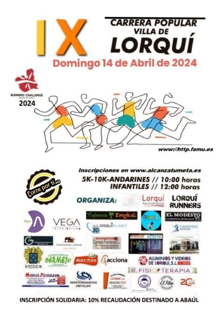 Más de 400 corredores participan este fin de semana en la IX Carrera