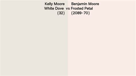 Kelly Moore White Dove 32 Vs Benjamin Moore Frosted Petal 2089 70