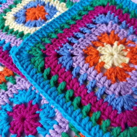 Granny Square Pattern Crochet Granny Square Pattern Crochet Etsy