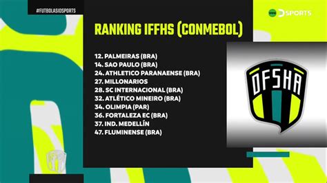 DSportsCo On Twitter El Ranking IFFHS Millonarios El Mejor Equipo