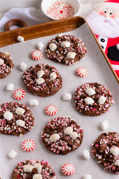 Peppermint Hot Cocoa Cookies Maria S Munchies