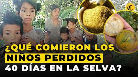 Esto fue lo que COMIERON los NIÑOS ENCONTRADOS EN LA SELVA colombiana