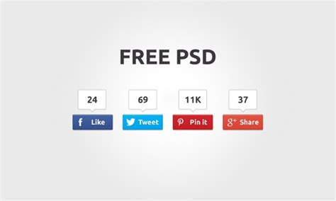 25 Free Facebook Like Button PSD Designs - iDevie