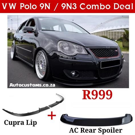 VW Polo 9N 9N3 Lip And Spoiler Combo Auto Customs