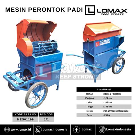 POWER PRODUCT MESIN PERONTOK PADI Lomax Indonesia