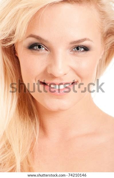 Portrait Beautiful Blonde Woman Naked Shoulders Stock Photo 74210146 Shutterstock