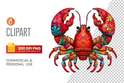 Mardi Gras Crawfish Sublimation Clipart Graphic By Graftify Creative