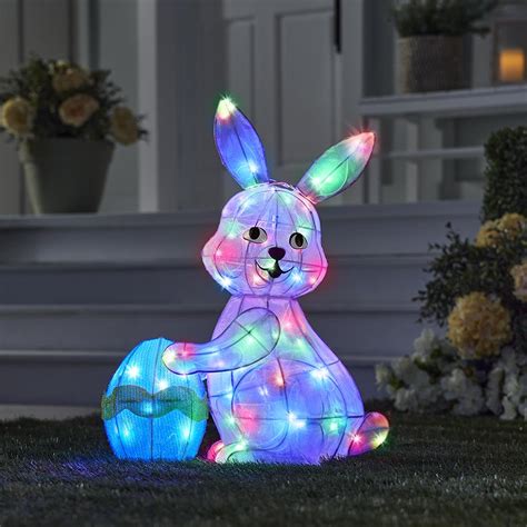 The Sparkling Iridescent Easter Bunny Hammacher Schlemmer