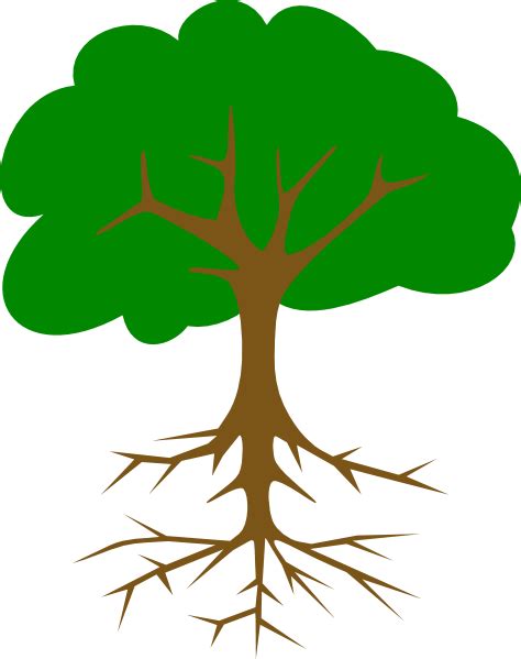 Tree With Roots Clip Art at Clker.com - vector clip art online, royalty ...