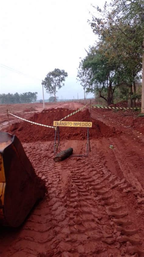 Obras Provocam Interdi O De Estrada Fernand Polis Meridiano