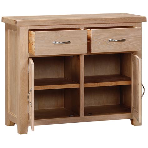 Wessex Oak 2 Doors 2 Drawers Sideboard | Oak World