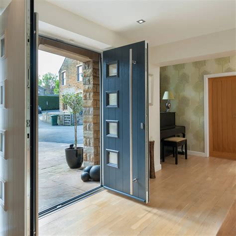 Solidor Tenby Solid Composite Traditional Door In Peacock Blue Gfd Homes