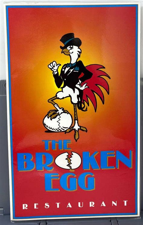 Original Vintage 1980s The Broken Egg Restaurant Menu Ann Arbor Michigan 3923990004