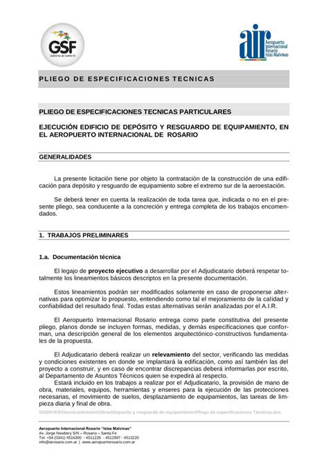 PDF PLIEGO DE ESPECIFICACIONES TECNICAS PLIEGO DE ISERVER2