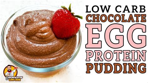 VIRAL Keto Egg Protein PUDDING LOW CARB Chocolate Pudding Recipe